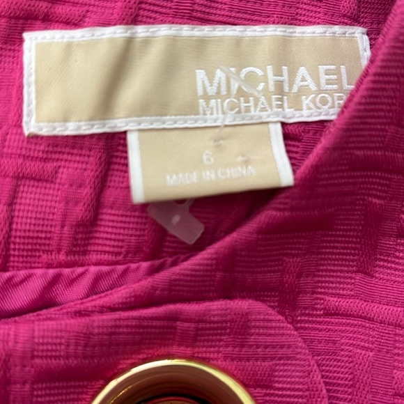 Michael by Michael Kors Short Sleveless Dress, Fushia Pink, size 6 - Picture 13 of 14
